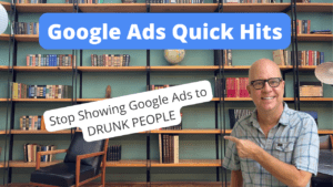 Stop showing Google ads to drunk people